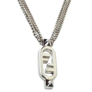 FENDI O'Lock Silver Necklace